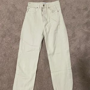 High rise, straight leg Zara jeans
